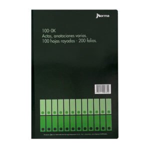 LIBRO DE ACTAS OFICIO X 200 FOLIOS