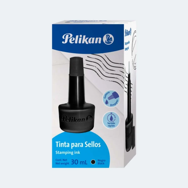 tinta sello negra pelikan