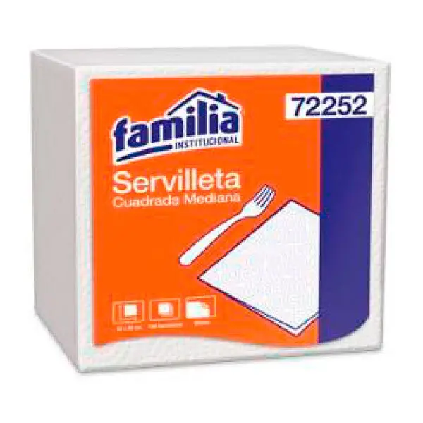 SERVILLETA FAMILIA CUADRADA HS X 100UND