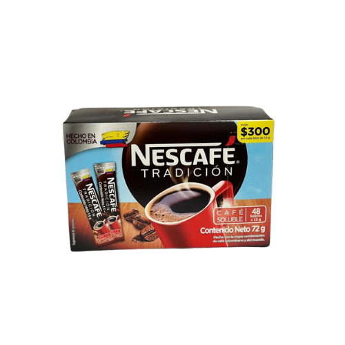 CAFÉ INST.NESCAFE SOBRES X 48UND