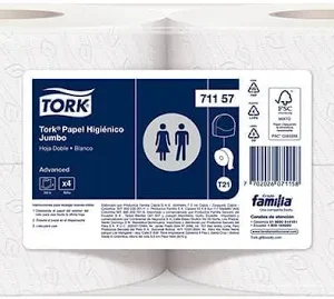 PAPEL HIGIENICO JUMBO INDUSTRIAL FAMILIA X 4UND